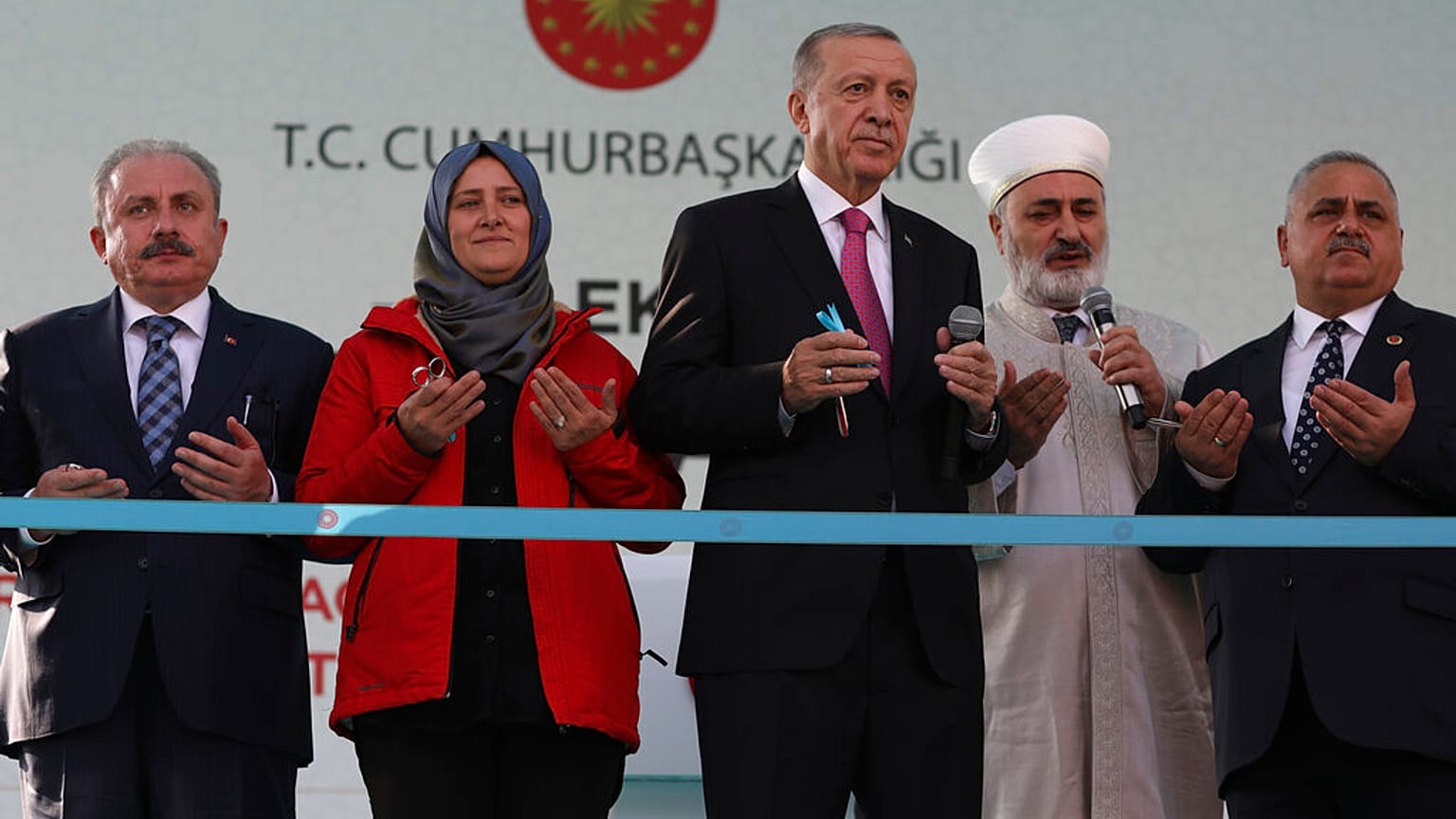 Le président turc Recep Tayyip Erdogan à l'inauguration d'un bâtiment à Ankara, le 19 octobre 2022
