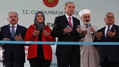 Le président turc Recep Tayyip Erdogan à l'inauguration d'un bâtiment à Ankara, le 19 octobre 2022