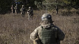 Ukrayna ordusuna katılan gönüllü askerler eğitimde | Arşiv