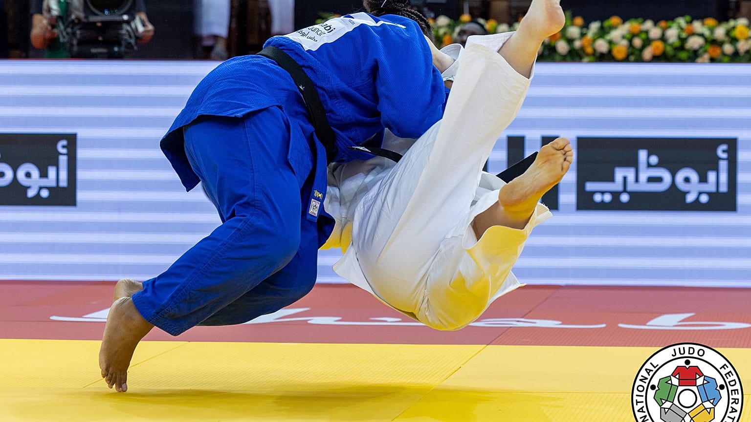 Uno de los momentos de esta última jornada de judo de Abu Dabi