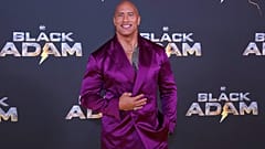 Actor Dwayne Johnson at the UK premiere of the film 'Black Adam' on Tuesday, Oct. 18, 2022.