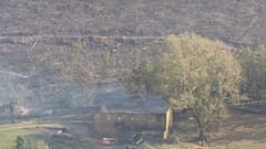 Incendie à Balmaseda, pays basque espagnol, dimanche 23 octobre.