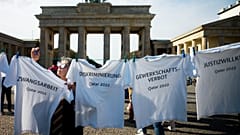 مظاهرة في ألمانيا ضد استضافة قطر لكأس العالم