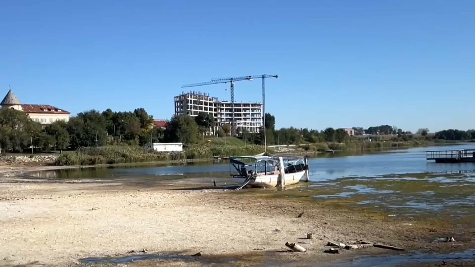 Le lac de Techirghiol, en Roumanie.