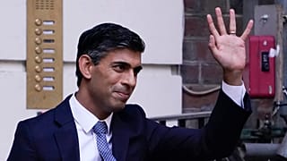 Rishi Sunak na sede do Partido Conservador