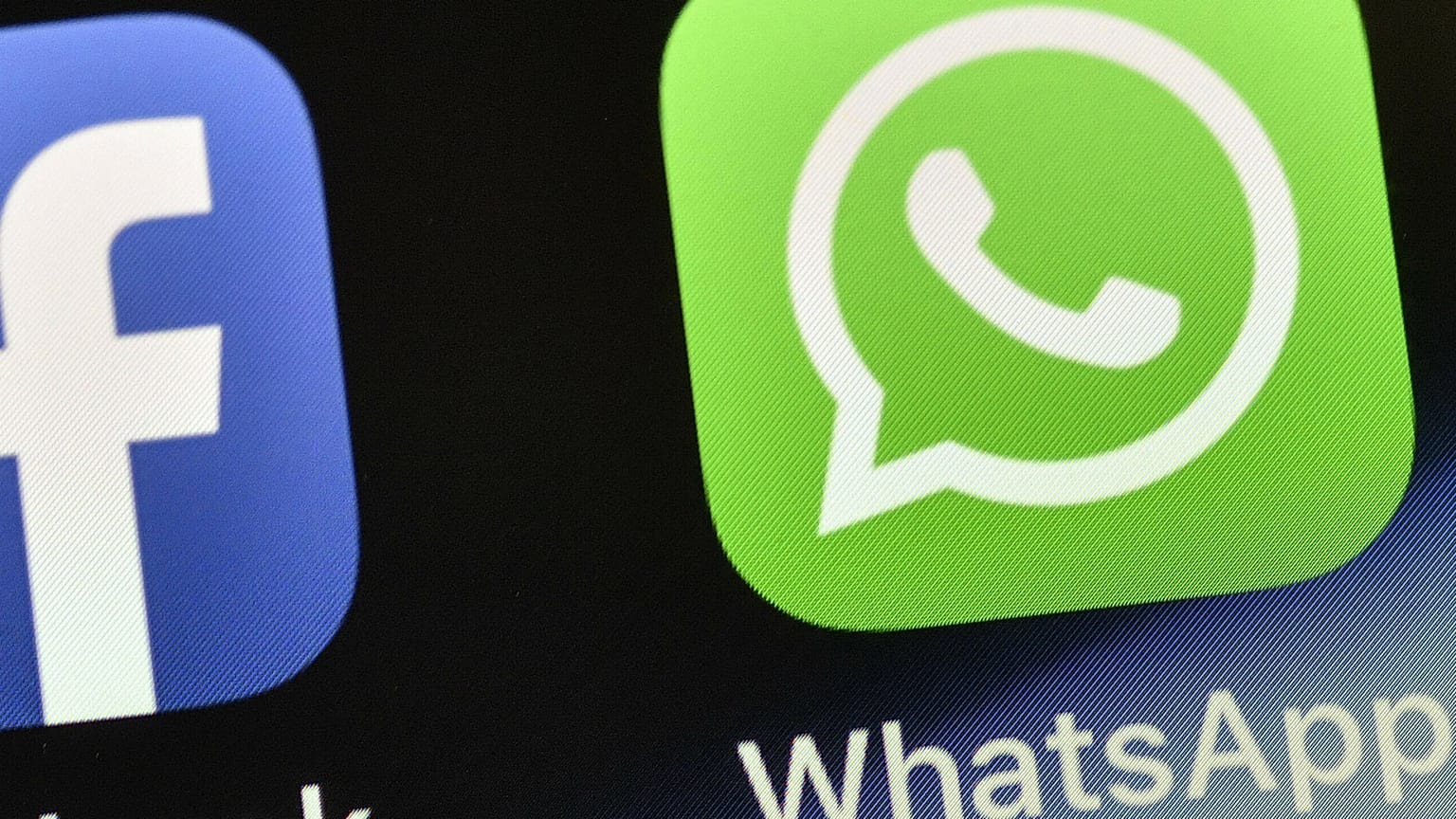 WhatsApp ikon egy iPhone-on
