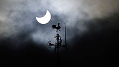 L'éclipse vue depuis Varsovie en Pologne (25/10/2022)