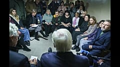 Steinmeier im Luftschutzbunker