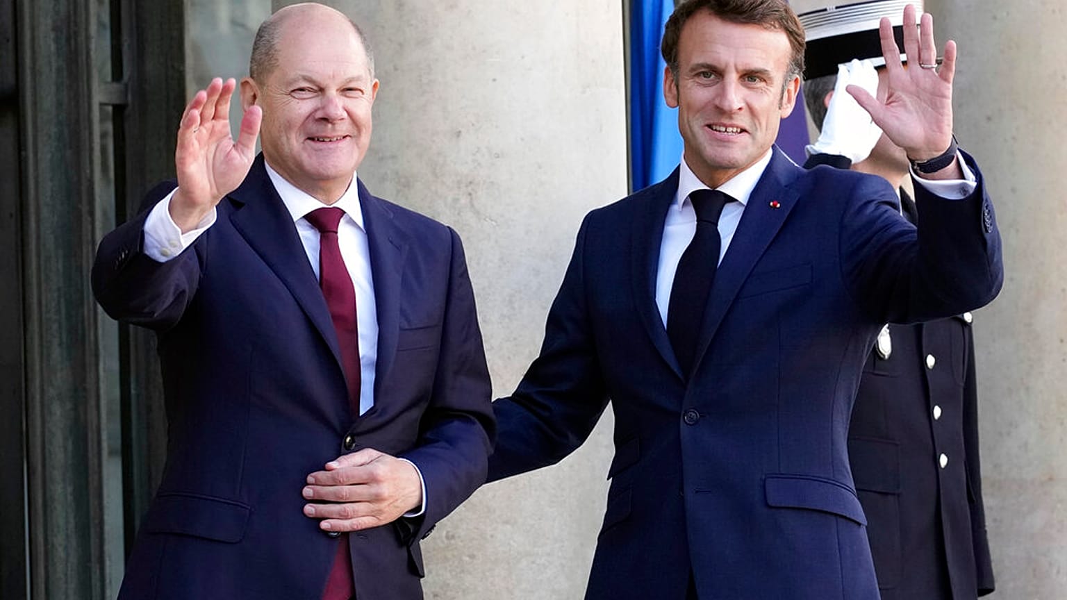 Encuentro de Macron y Sholz en el Elíseo