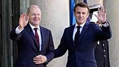 Scholz und Macron in Paris 