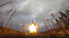 Start einer russischen Rakete 