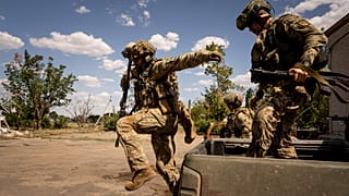 Des militaires ukrainiens en Ukraine, 8 août 2022.