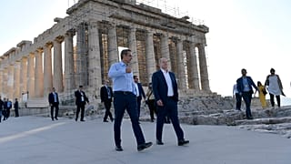 Κυριάκος Μητσοτάκης και Όλαφ Σολτς στην Ακρόπολη