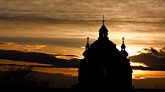 Das Benediktinerkloster Stift Melk im Sonnenuntergang, 2009 