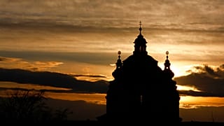 Das Benediktinerkloster Stift Melk im Sonnenuntergang, 2009