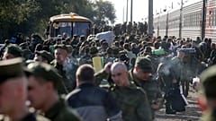 Мобилизованные резервисты на вокзале в Волгограде. Иллюстративное фото