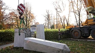 Κατεδαφισμένο μνημείο στο Γκλουμπζίκε της Πολωνίας