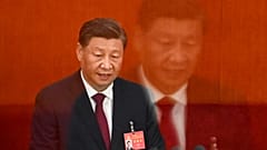 Xi Jinping lors du congrès du Parti communiste chinois, le 20 octobre 2022 (Pékin, Chine). 