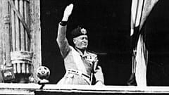 A második világháború alatt Rómában készült felvétel Benito Mussolini olasz diktátorról