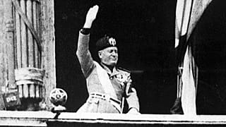 A második világháború alatt Rómában készült felvétel Benito Mussolini olasz diktátorról