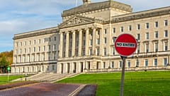 Les bâtiments du Parlement, siège de l'Assemblée d'Irlande du Nord, à Belfast, en Irlande du Nord, le 28 octobre 2022.