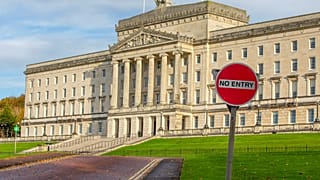 Les bâtiments du Parlement, siège de l'Assemblée d'Irlande du Nord, à Belfast, en Irlande du Nord, le 28 octobre 2022.