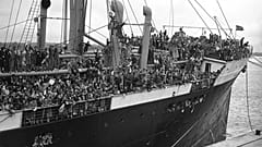 El transatlántico de Barcelona, Habana, atracó en Southampton, Inglaterra, el 23 de mayo de 1937