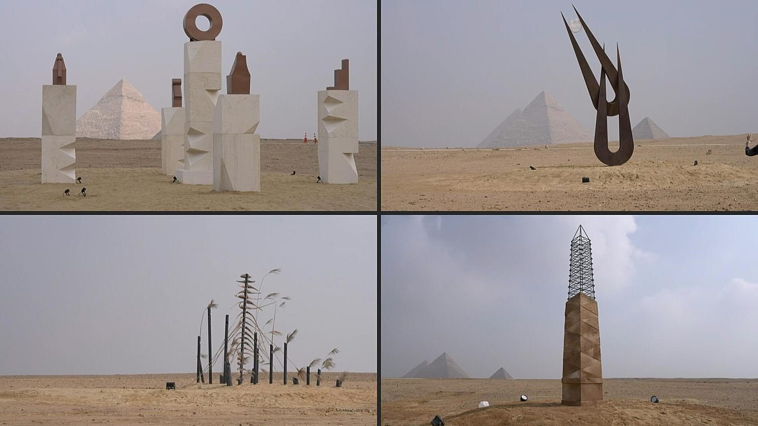 معرض الفن المصري Forever is Now 2 بأهرامات الجيزة في مصر. 