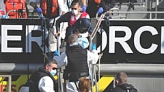 FILE: Migrants disembark from a British Border Force boat after being picked up from a dingy in the English Channel, 16 Sept 2021