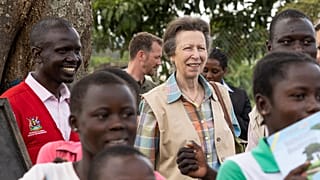 Princess Anne in Uganda