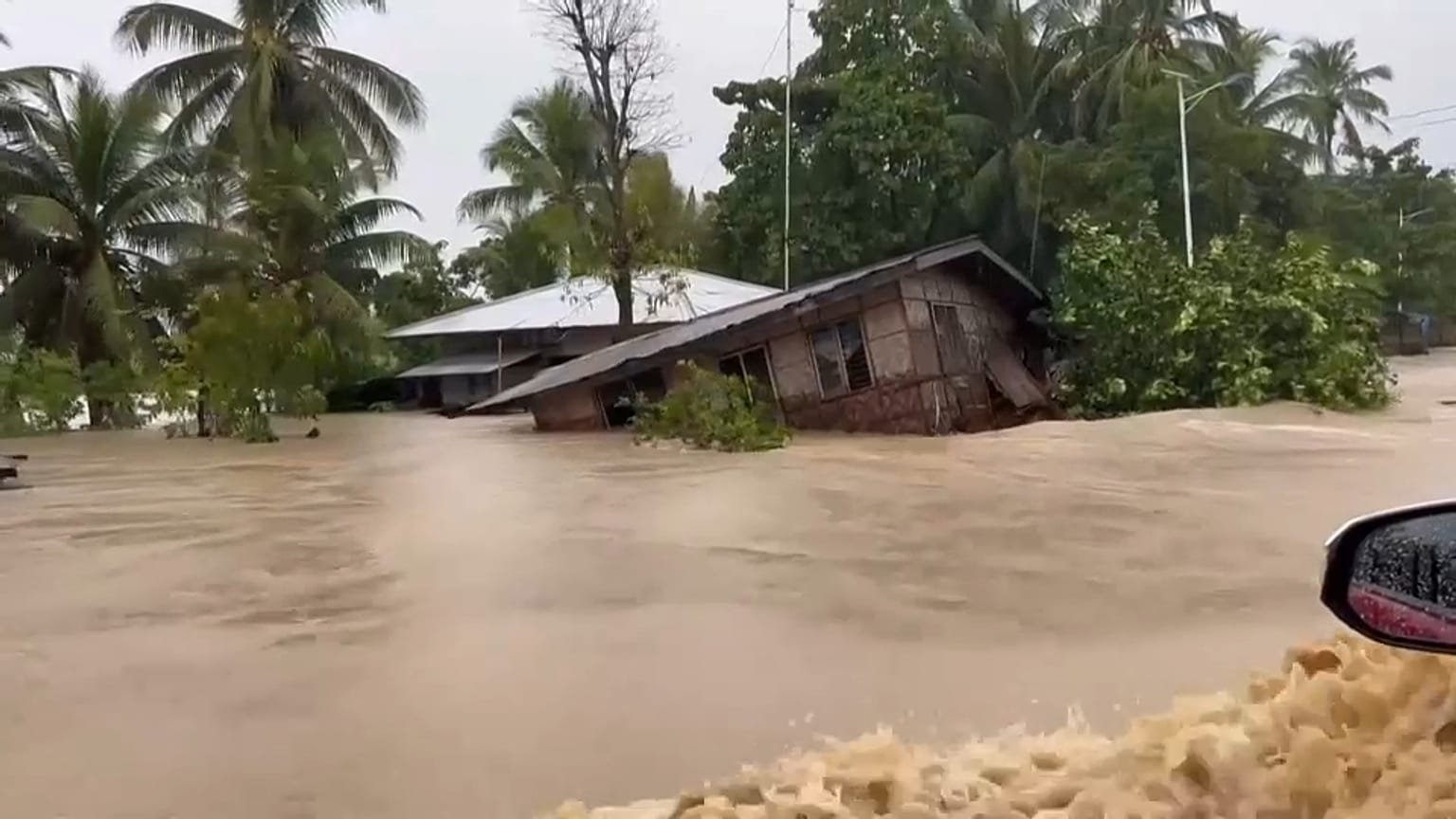 Homes destroyed by Tropical Storm Nalgae