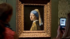 Johannes Vermeer's Girl with a Pearl Earring (approx. 1665) at the Mauritshuis in The Hague