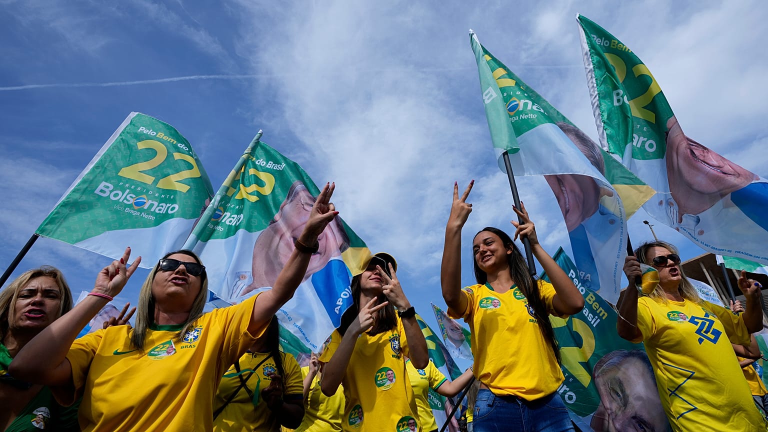 Apoiantes de Jair Bolsonaro