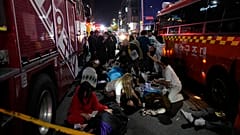 Die Halloween-Feier in Seoul war wegen der Corona-Maßnahmen zuletzt immer wieder ausgefallen. In diesem Jahr fand sie erstmals wieder statt.