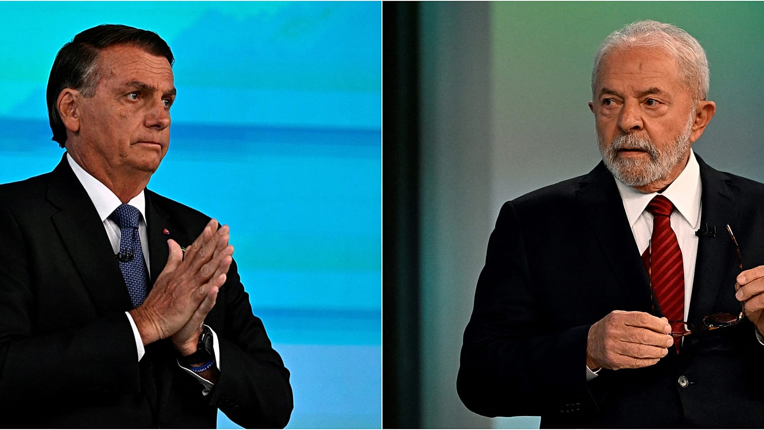 Amtsinhaber Jair Bolsonaro (links) und Ex-Präsident Lula da Silva (rechts) stehen sich in der Stichwahl gegenüber.
