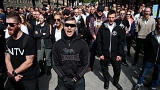 Nazi yanlısı aşırı sağcı grup gösterisi