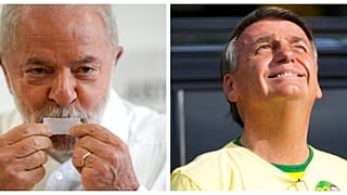 Luíz Inácio Lula da Silva (balra) és Jair Bolsonaro (jobbra)