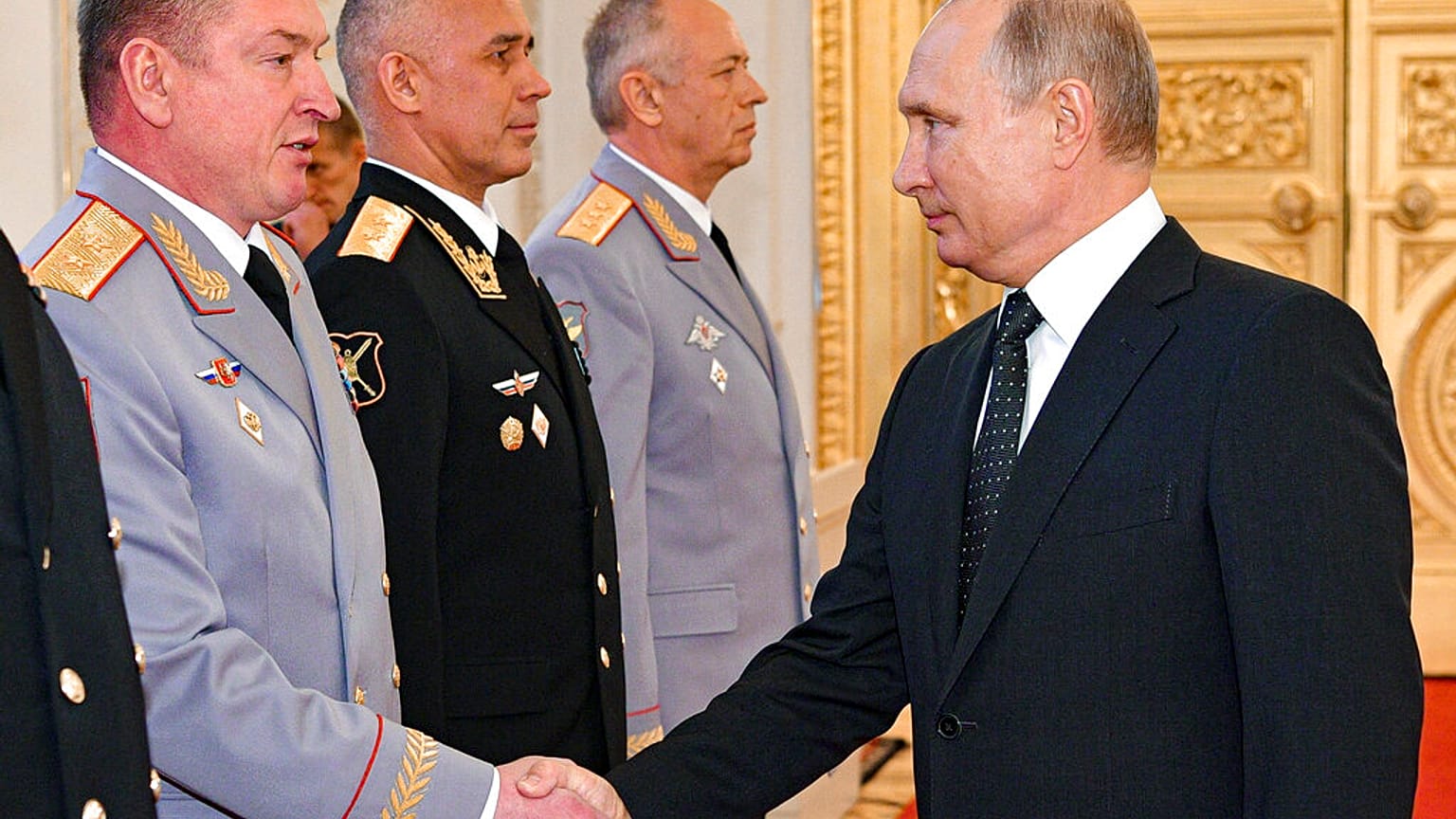 General Alexander Lapin mit Russlands Präsident Wladimir Putin