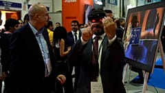 Wearable VR that allows the user to be aware of their surroundings.