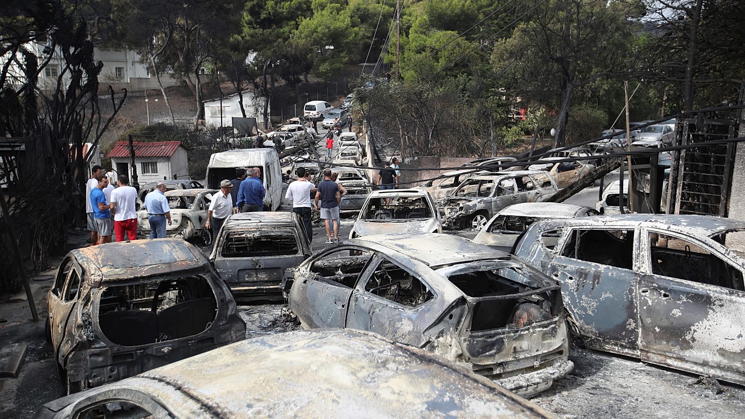 Φωτογραφία αρχείου από τη φωτιά στο Μάτι
