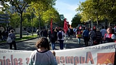 Fransa'da işçilerin  gösterileri