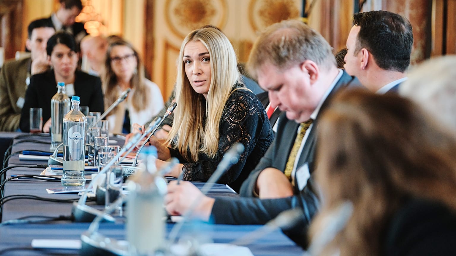 Inna Chevchenko, leader du mouvement féministe Femen, en visite à Bruxelles