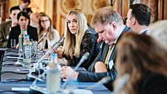 Inna Tschewtschenko, ukrainische Aktivistin und Vorsitzende der internationalen Frauenbewegung Femen