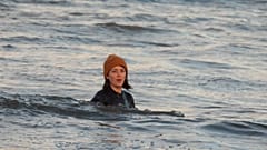 Euronews Travels' Hannah Brown swimming the North Sea