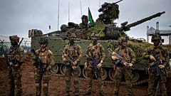 Litvanya'daki bir NATO tatbikatında görev alan Norveç ordusuna bağlı askerler