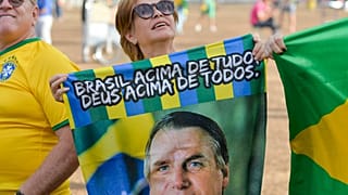Eine Bolsonaro-Anhängerin