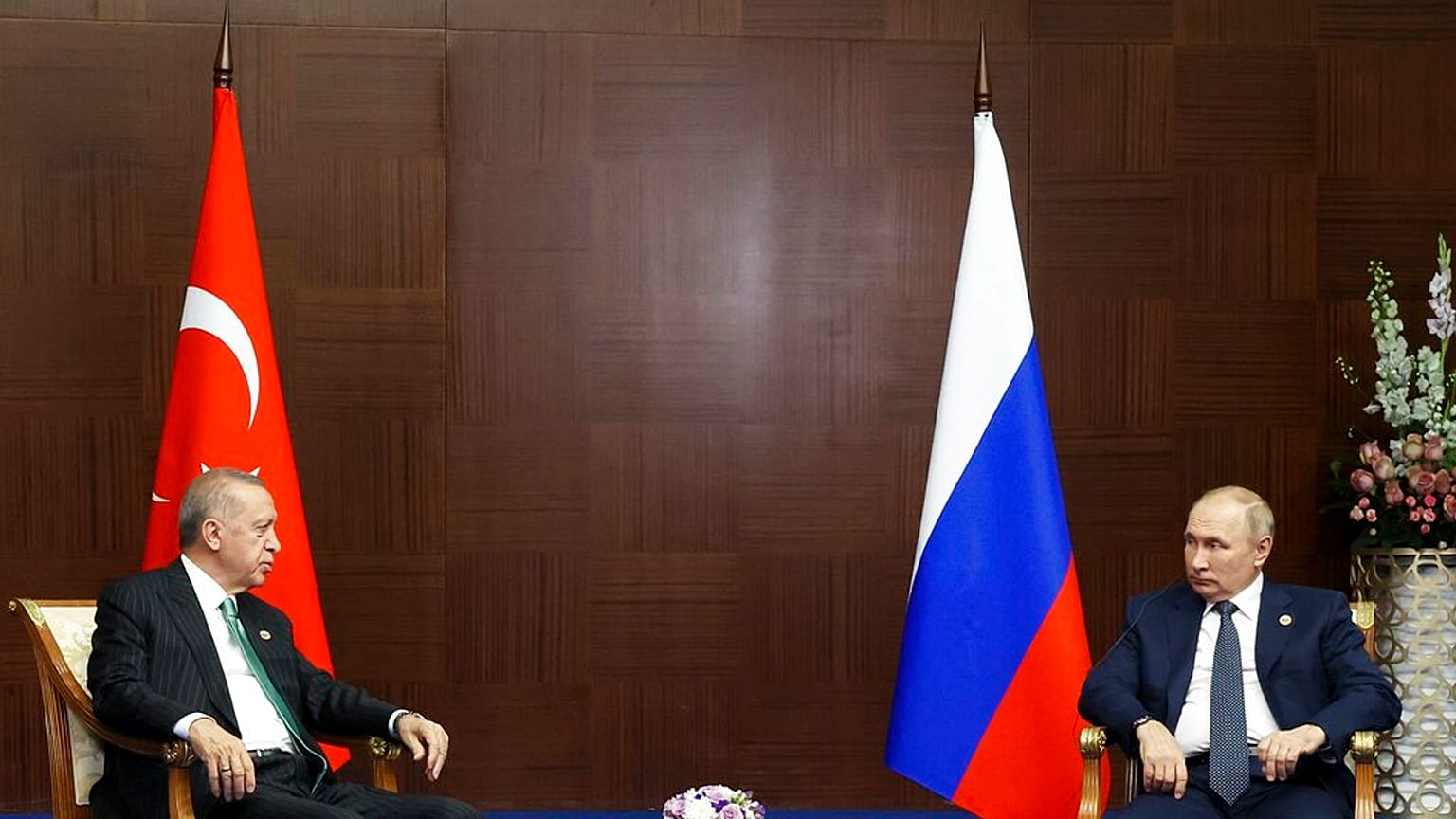 Incontro Erdoğan-Putin, ad Astana. Era il 13 ottobre 2022.