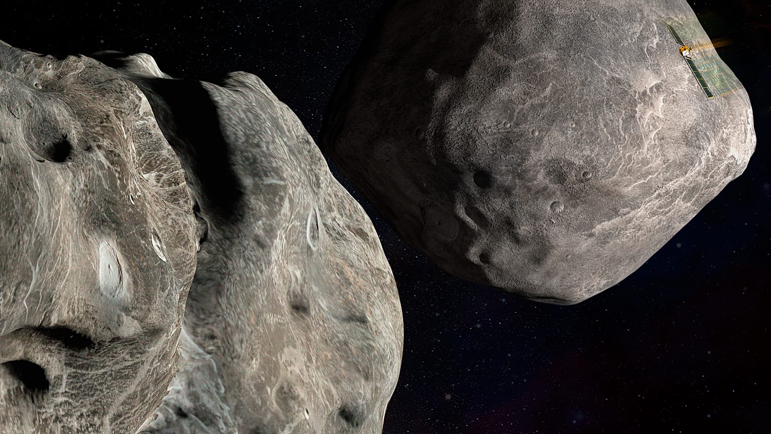 Johns Hopkins APL ve NASA tarafından oluşturulan Asteroit görseli