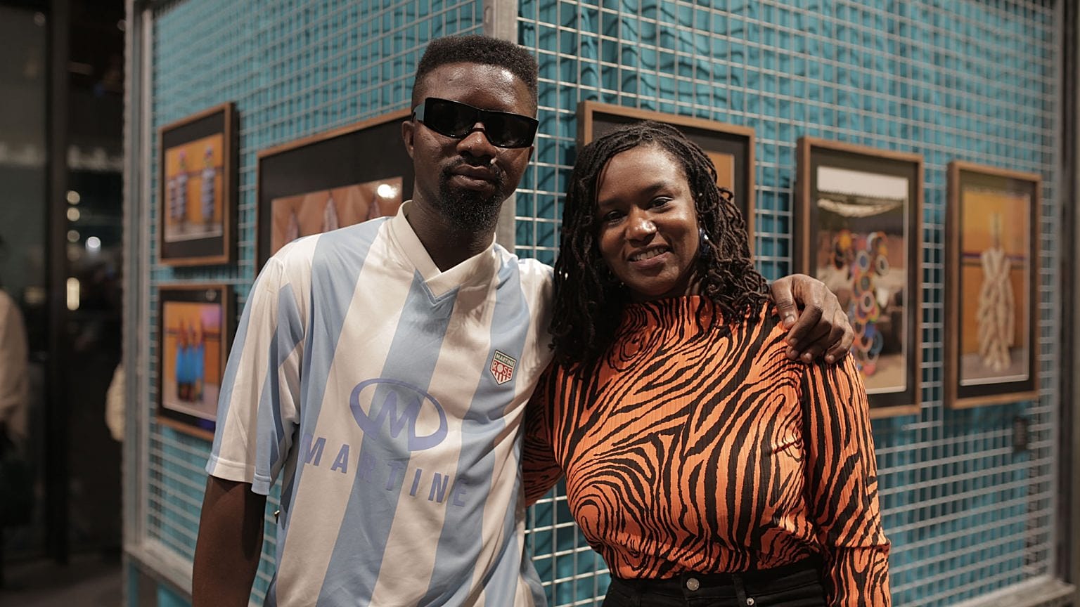 Stephen Tayo at the opening for Human Stories: The Satirists