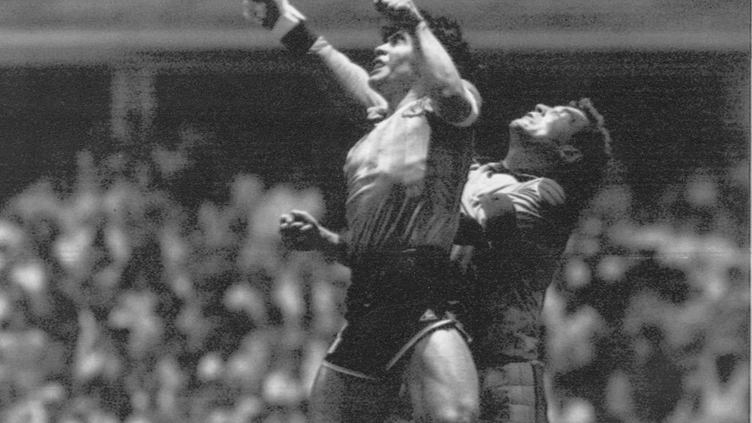 Imagem de Maradona no Mundial do México de 1986
